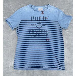 Polo Ralph Lauren Mens Shirt Large Blue 3rd Div Training Facility PRL